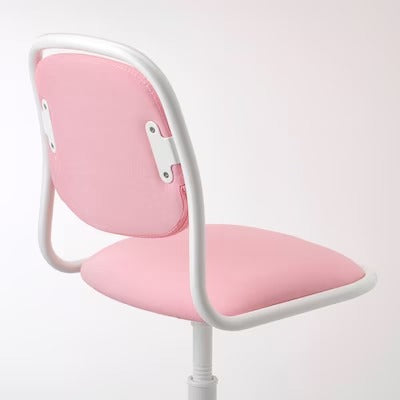 IKEA ORFJALL Children's desk chair, white/Vissle pink | IKEA Children's desk chairs | IKEA Children's chairs | Eachdaykart