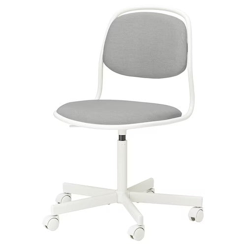 IKEA ORFJALL Swivel chair, white/Vissle light grey | IKEA Desk chairs for home | IKEA Desk chairs | Eachdaykart - EachDayKart