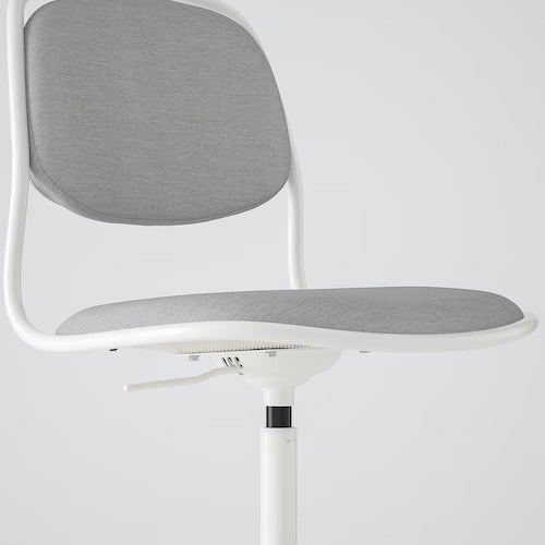 IKEA ORFJALL Swivel chair, white/Vissle light grey | IKEA Desk chairs for home | IKEA Desk chairs | Eachdaykart - EachDayKart