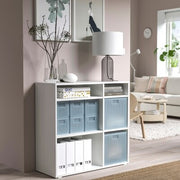 IKEA PANSARTAX Storage box with lid, transparent grey-blue | IKEA Secondary storage boxes | IKEA Storage boxes & baskets | IKEA Small storage & organisers | Eachdaykart - EachDayKart