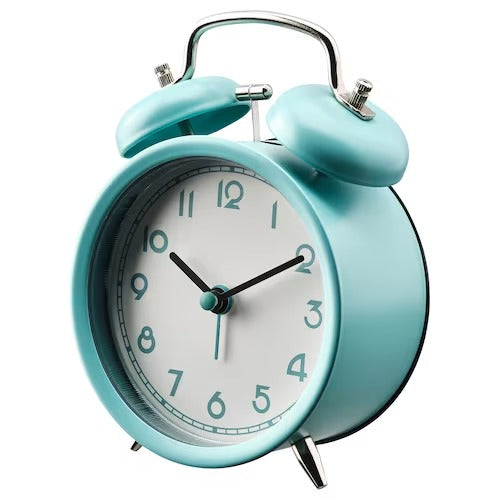 IKEA PLIRA Alarm clock, low-voltage/turquoise | IKEA Alarm clocks | Eachdaykart - EachDayKart