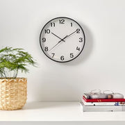 IKEA PLUTTIS Wall clock, low-voltage/black | IKEA Wall & table clocks | Eachdaykart - EachDayKart