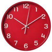 IKEA PLUTTIS Wall clock, low-voltage/red, | IKEA Wall & table clocks | Eachdaykart - EachDayKart