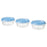 IKEA PRUTA Food container, transparent/blue PACK OF 3 | Food containers | Storage & organisation | Eachdaykart