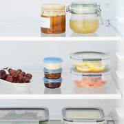 IKEA PRUTA Food container, transparent/blue PACK OF 3 | Food containers | Storage & organisation | Eachdaykart - EachDayKart
