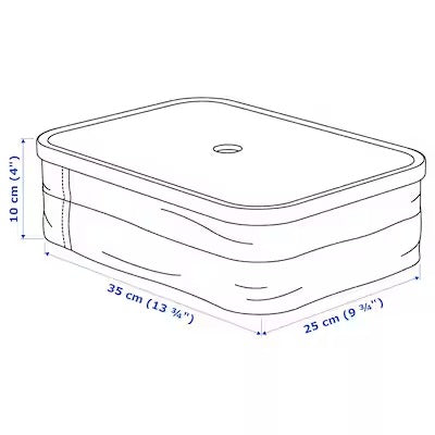 IKEA RABBLA Box with compartments | IKEA Clothes boxes | IKEA Storage boxes & baskets | IKEA Small storage & organisers | Eachdaykart - EachDayKart
