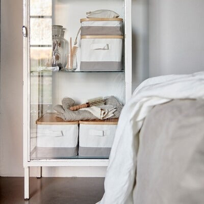 IKEA RABBLA Box with lid | IKEA Clothes boxes | IKEA Storage boxes & baskets | IKEA Small storage & organisers | Eachdaykart - EachDayKart