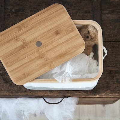 IKEA RABBLA Box with lid | IKEA Clothes boxes | IKEA Storage boxes & baskets | IKEA Small storage & organisers | Eachdaykart - EachDayKart