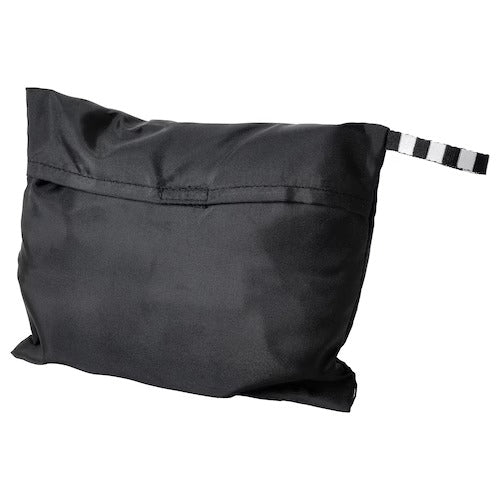 RENSARE Clothes bag, set of 3, check pattern, gray black - IKEA