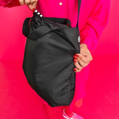 IKEA RACKLA Bag, foldable, black | Shopping bags & tote bags | IKEA Bags | Eachdaykart - EachDayKart