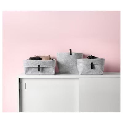 IKEA RAGGISAR Basket, set of 3, grey | IKEA Clothes boxes | IKEA Storage boxes & baskets | IKEA Small storage & organisers | Eachdaykart - EachDayKart