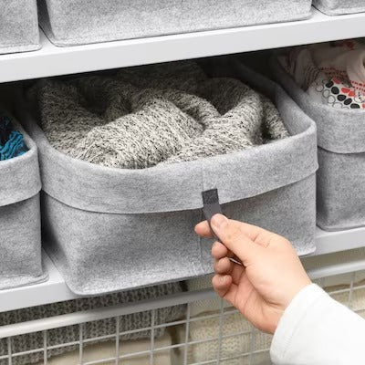 IKEA RAGGISAR Basket, set of 3, grey | IKEA Clothes boxes | IKEA Storage boxes & baskets | IKEA Small storage & organisers | Eachdaykart - EachDayKart