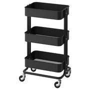 IKEA RASKOG Trolley, black | IKEA Kitchen islands & trolleys | IKEA Trolleys | Eachdaykart - EachDayKart