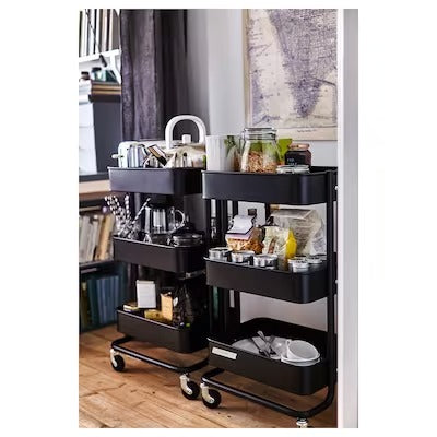 IKEA RASKOG Trolley, black | IKEA Kitchen islands & trolleys | IKEA Trolleys | Eachdaykart
