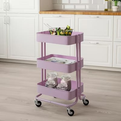 IKEA RASKOG Trolley, pink | IKEA Kitchen islands & trolleys | IKEA Trolleys | Eachdaykart - EachDayKart