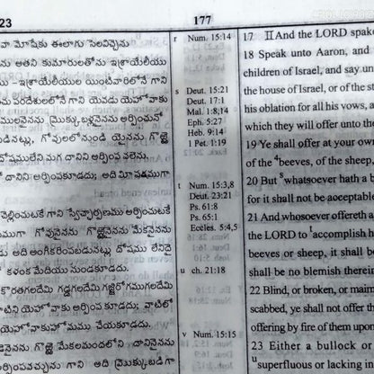 Daniel Telugu English Bilingual Reference Bible with Zip – Daniel Reference Bible – Telugu Reference Bibles – Telugu Christian books