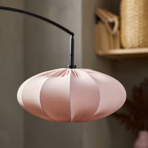 IKEA REGNSKUR / SKAFTET Floor lamp, arched, pink/black | IKEA Floor Lamps | Eachdaykart