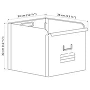 IKEA REJSA Box, grey-green/metal | IKEA Paper & media boxes | IKEA Storage boxes & baskets | IKEA Small storage & organisers | Eachdaykart - EachDayKart