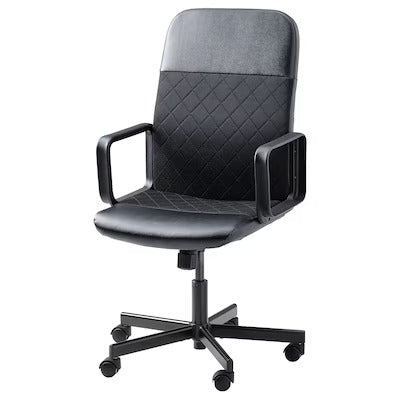 IKEA RENBERGET Swivel chair, Bomstad black | IKEA Desk chairs for home | IKEA Desk chairs | Eachdaykart - EachDayKart