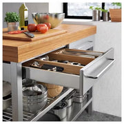 IKEA RIMFORSA Work bench, stainless steel/bamboo | IKEA Kitchen islands & trolleys | IKEA Trolleys | Eachdaykart - EachDayKart