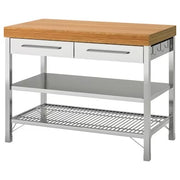 IKEA RIMFORSA Work bench, stainless steel/bamboo | IKEA Kitchen islands & trolleys | IKEA Trolleys | Eachdaykart - EachDayKart