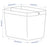 IKEA RISATORP Basket with compartments, white | IKEA Baskets | IKEA Storage boxes & baskets | IKEA Small storage & organisers | Eachdaykart