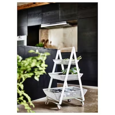 IKEA RISATORP Trolley, white | IKEA Kitchen islands & trolleys | IKEA Trolleys | Eachdaykart - EachDayKart