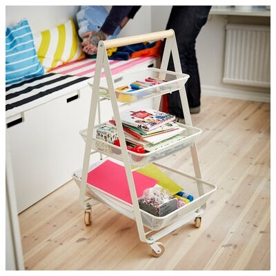 IKEA RISATORP Trolley, white | IKEA Kitchen islands & trolleys | IKEA Trolleys | Eachdaykart - EachDayKart