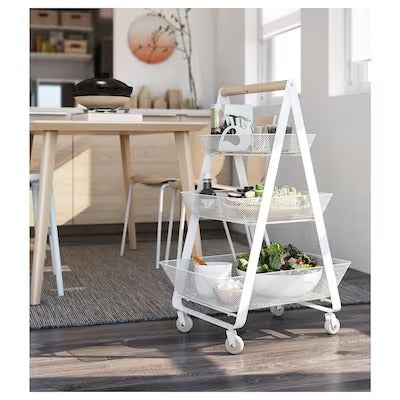 IKEA RISATORP Trolley, white | IKEA Kitchen islands & trolleys | IKEA Trolleys | Eachdaykart - EachDayKart