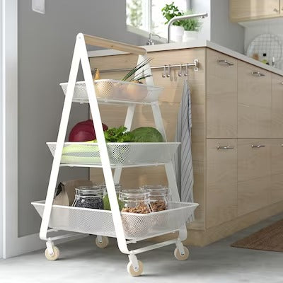 IKEA RISATORP Trolley, white | IKEA Kitchen islands & trolleys | IKEA Trolleys | Eachdaykart - EachDayKart