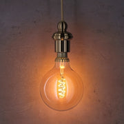 IKEA ROLLSBO LED bulb E27 300 lumen, dimmable/globe brown clear glass, 125 mm (5 ") | IKEA LED bulbs | Eachdaykart - EachDayKart