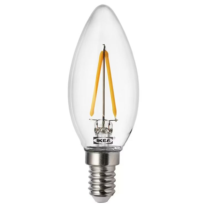 IKEA RYET LED bulb E14 200 lumen, chandelier/clear | IKEA LED bulbs | Eachdaykart