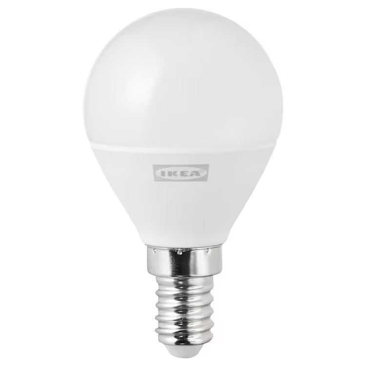 IKEA RYET LED bulb E14 470 lumen, globe opal white, 6500 K | IKEA LED bulbs | Eachdaykart - EachDayKart