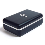 B&H Publishing Group Communion-Remembrance Ware-Legacy Portable-Black w/Anointing Oil Bottle (6 Cups) - EachDayKart