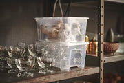 IKEA SAMLA Box, transparent | IKEA Secondary storage boxes | IKEA Storage boxes & baskets | IKEA Small storage & organisers | Eachdaykart - EachDayKart
