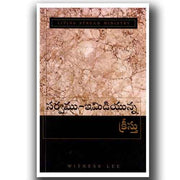 The All Inclusive Christ (Telugu ) by Watchman Nee (Author) – Telugu christian books - EachDayKart