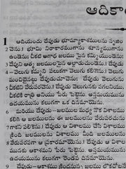 Senior Citizen bible Giant print without zip-Telugu - Telugu Bibles - Senior Citizen Bibles - EachDayKart