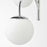 IKEA SIMRISHAMN Pendant lamp, 3-armed, chrome-plated/opal white glass | IKEA ceiling lights | Eachdaykart