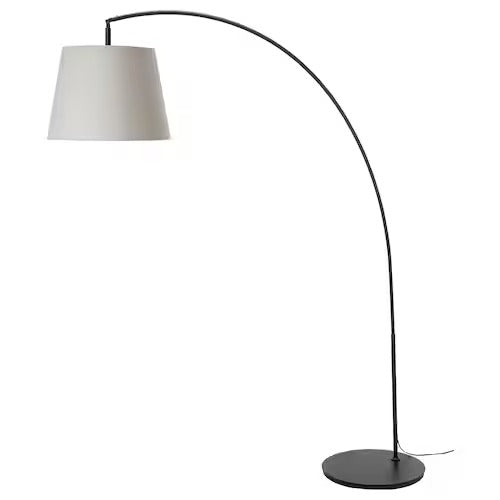 IKEA SKOTTORP / SKAFTET Floor lamp, arched, light grey | IKEA Floor Lamps | Eachdaykart - EachDayKart
