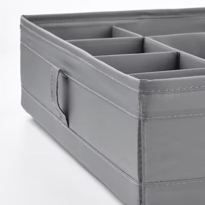IKEA SKUBB Box with compartments, dark grey | IKEA Clothes boxes | IKEA Storage boxes & baskets | IKEA Small storage & organisers | Eachdaykart