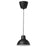 IKEA SKURUP Pendant lamp, black, 19 cm (7 1/2 ") | IKEA ceiling lights | Eachdaykart