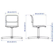 IKEA SMALLEN Swivel chair, black | IKEA Desk chairs for home | IKEA Desk chairs | Eachdaykart - EachDayKart