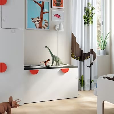 IKEA SMASTAD Bench with toy storage, white/white | IKEA Children's stools & benches | IKEA Children's chairs | Eachdaykart