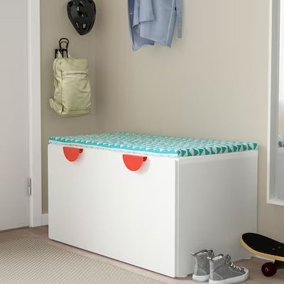 IKEA SMASTAD Bench with toy storage, white/white | IKEA Children's stools & benches | IKEA Children's chairs | Eachdaykart