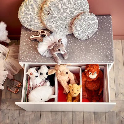 IKEA SMASTAD Bench with toy storage, white/white | IKEA Children's stools & benches | IKEA Children's chairs | Eachdaykart