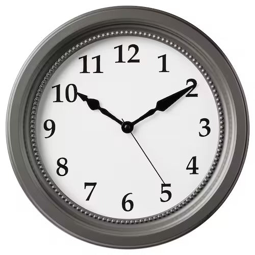 PLUTTIS wall clock, low-voltage/red, 28 cm - IKEA