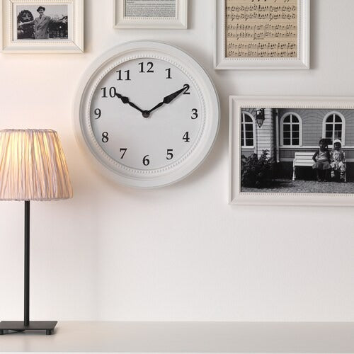 IKEA SONDRUM Wall clock, white | IKEA Wall & table clocks | Eachdaykart - EachDayKart