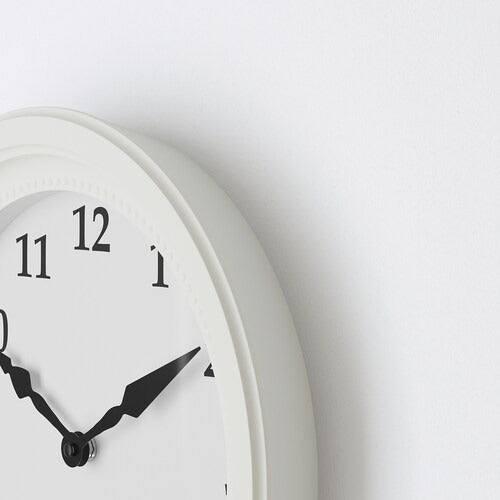 IKEA SONDRUM Wall clock, white | IKEA Wall & table clocks | Eachdaykart - EachDayKart