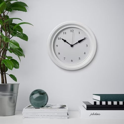 IKEA SONDRUM Wall clock, white | IKEA Wall & table clocks | Eachdaykart - EachDayKart