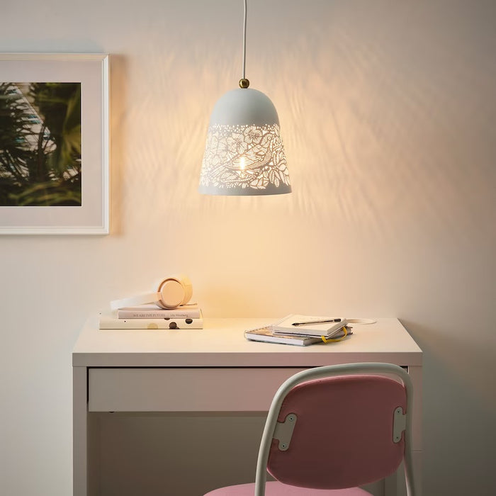 IKEA SOLSKUR Pendant lamp , white/brass-colour | IKEA Children's lighting | Eachdaykart